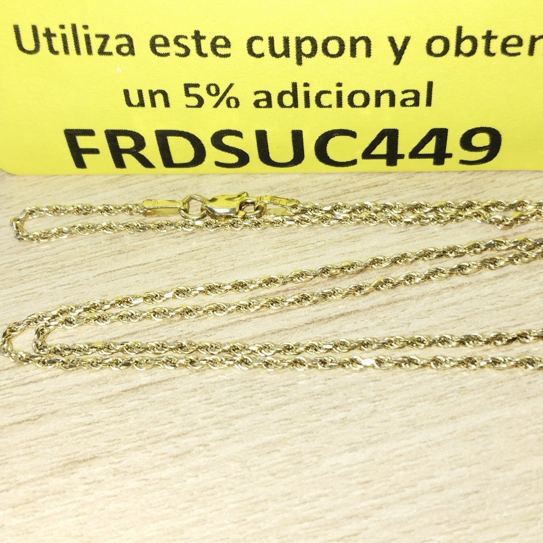 CADENA ORO 14 K 4.6 GRMS (SEMINUEVO)