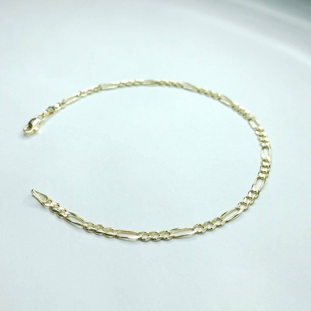 PULSERAS 3X1 ORO 14K 21 CM 3.3 GR (NUEVO)