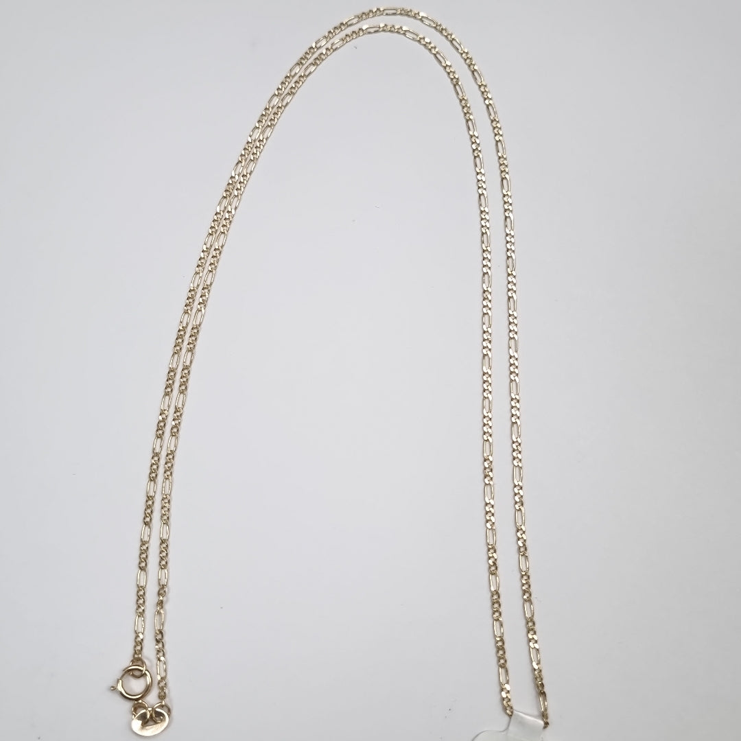 CADENAS TEJIDO 3X1 ORO 14K 55 CM 2.3 GR (NUEVO)