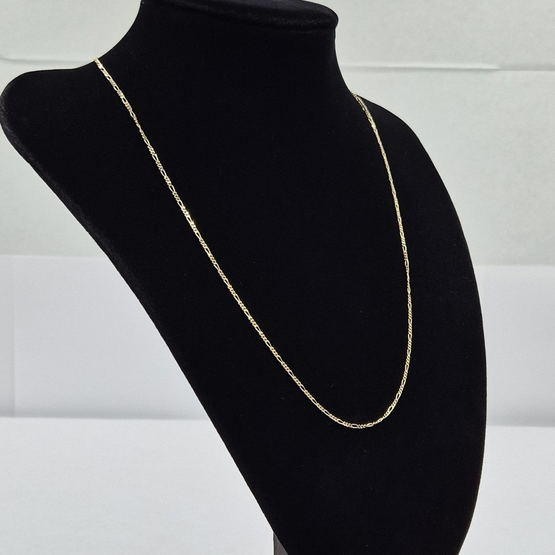 CADENAS TEJIDO 3X1 ORO 14K 55 CM 2.6 GR (NUEVO)