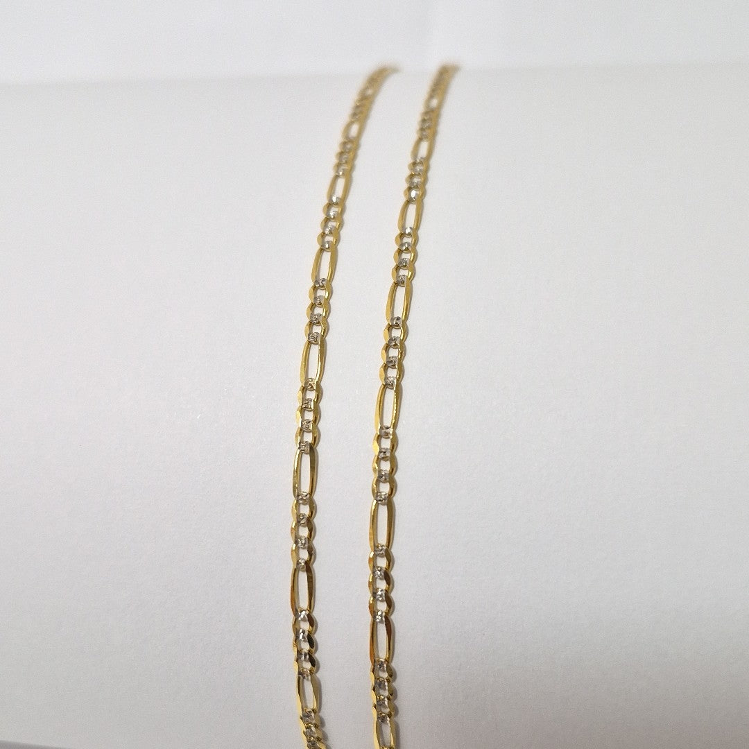 CADENAS TEJIDO 3X1 ORO 14K 55 CM 4.5 GR (NUEVO)