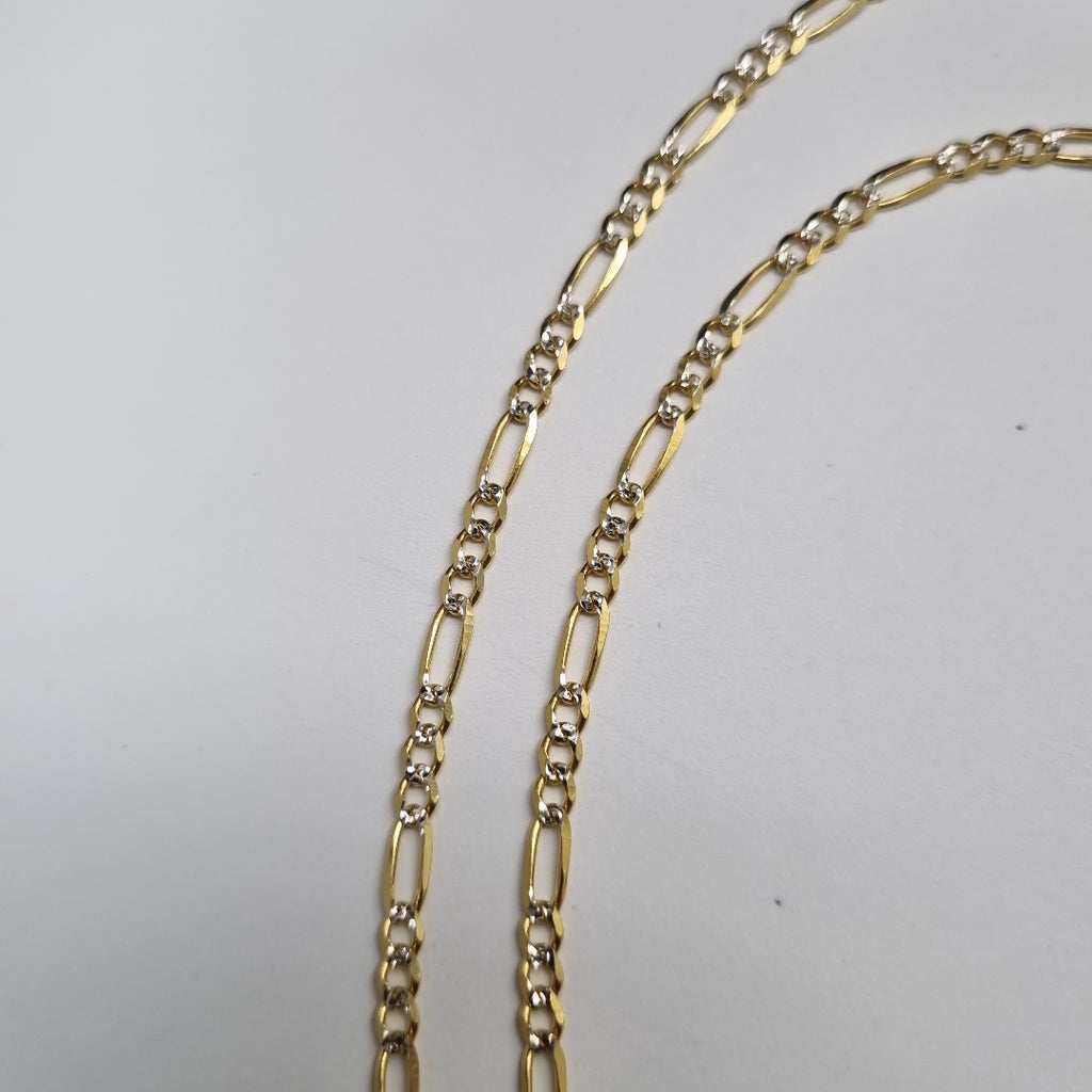CADENAS 3X1 DIAMANTADA ORO 14K 55 CM 8.4 GR (NUEVO)