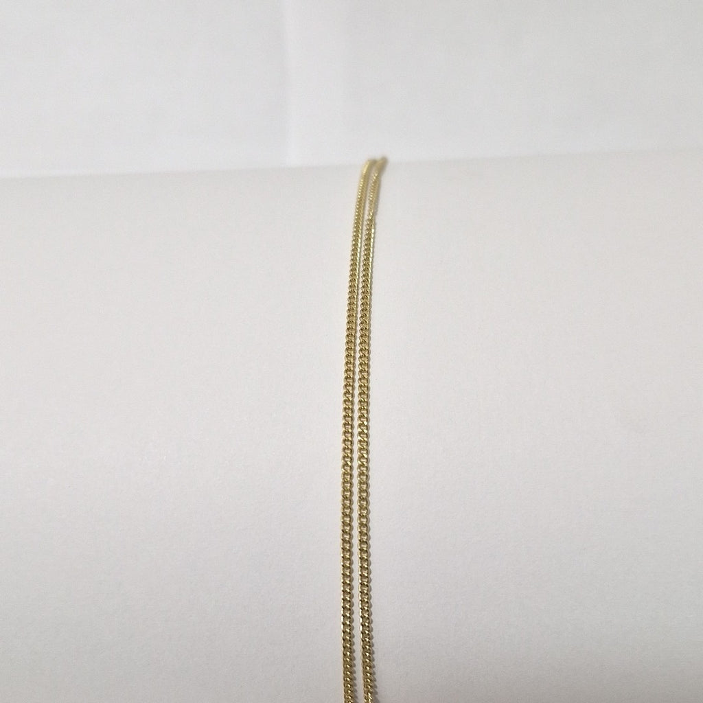 CADENAS TEJIDO BARBADA ORO 10K 55 CM 3 GR (NUEVO)