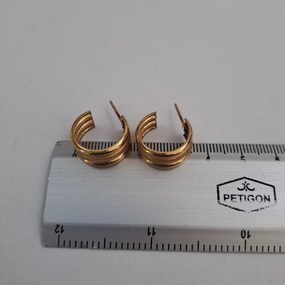 ARETES PAR ORO 14 K 3.1 GRMS (SEMINUEVO)