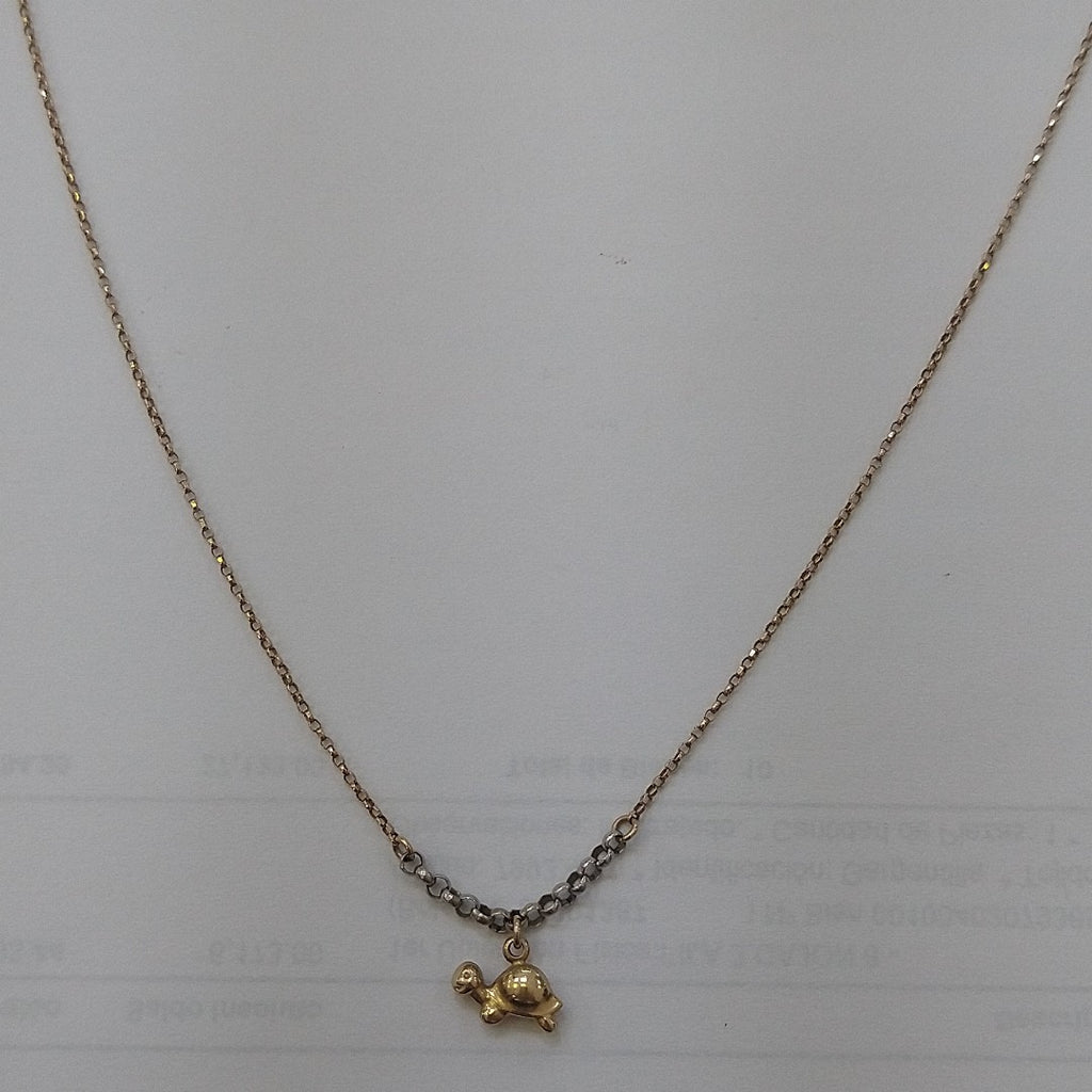 GARGANTILLA ORO COMBINADO 14 K 2,10 GRMS (SEMINUEVO)