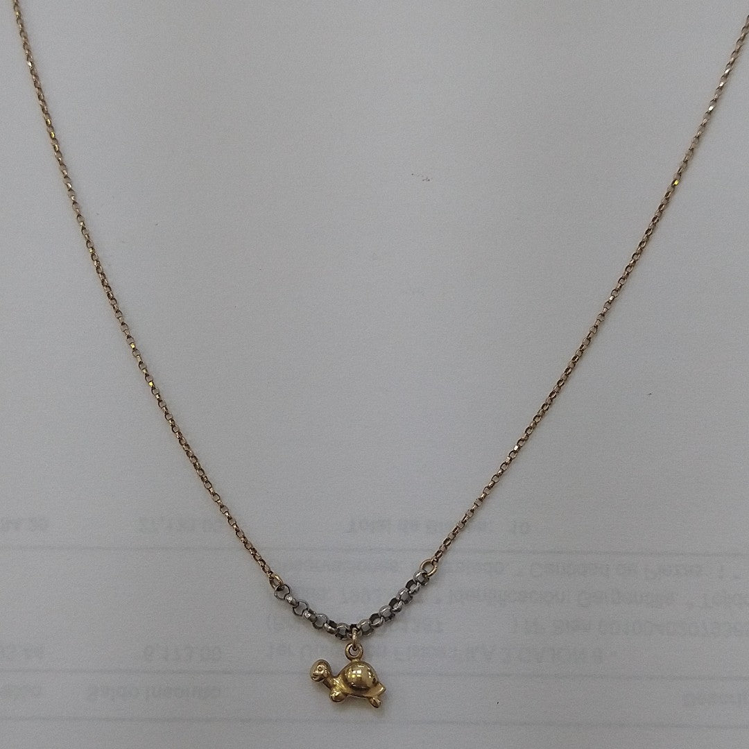 GARGANTILLA ORO COMBINADO 14 K 2,10 GRMS (SEMINUEVO)