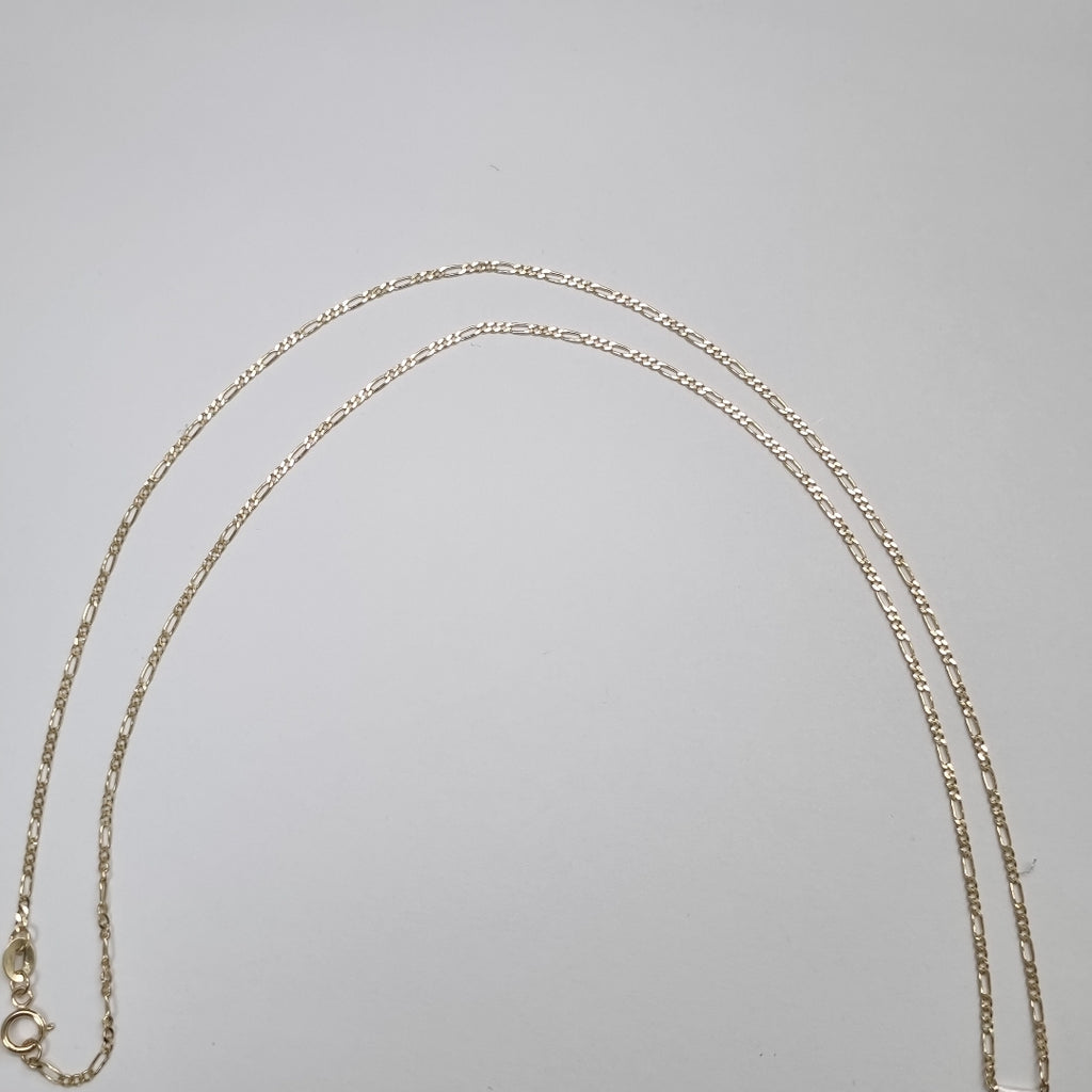 CADENAS TEJIDO 3X1 ORO 14K 55 CM 2.3 GR (NUEVO)