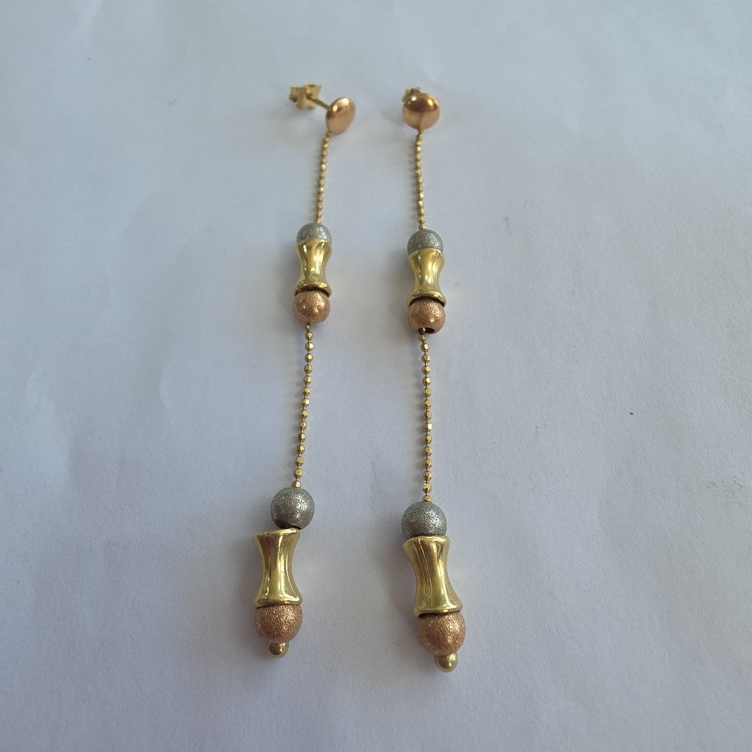 BROQUELES PAR ORO 14 K 5.1 GRMS (SEMINUEVO)
