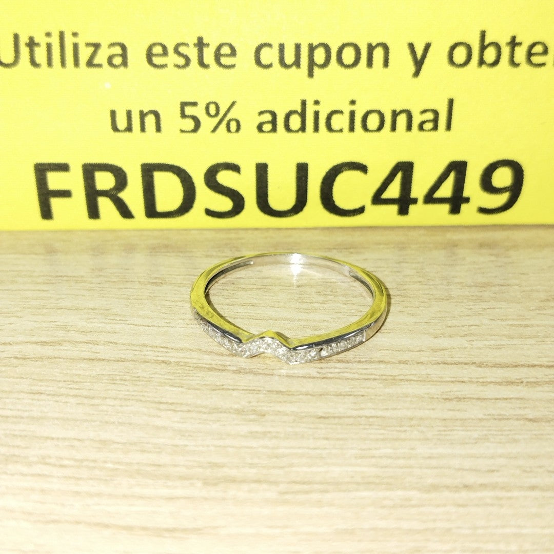 ANILLITO ORO, ORO BLANCO 14 K 1.2 GRMS (SEMINUEVO)