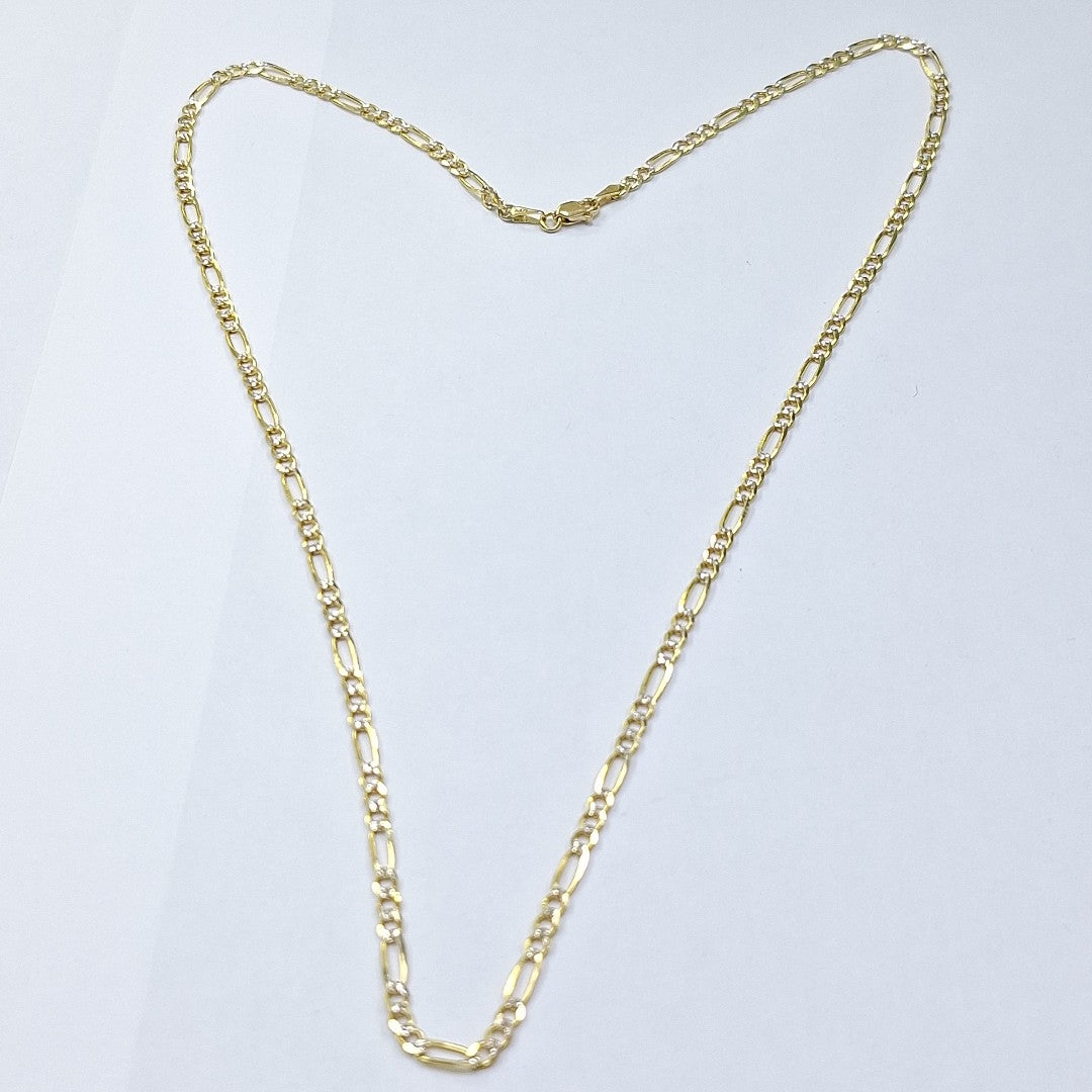 CADENAS 3X1 DIAMANTADA ORO 14K 55 CM 8.4 GR (NUEVO)