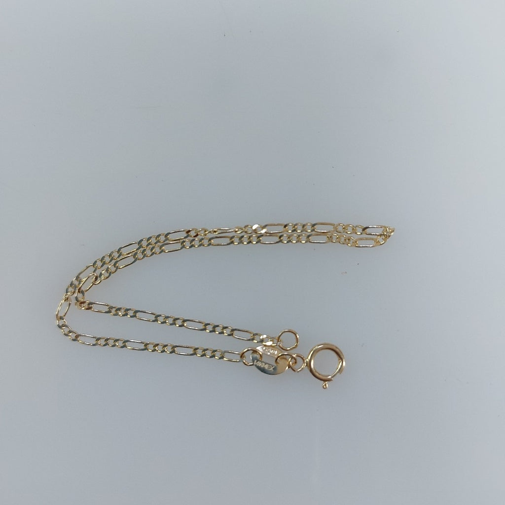 PULSERAS TEJIDO 3X1 ORO 14K 16 CM 0.9 GR (NUEVO)