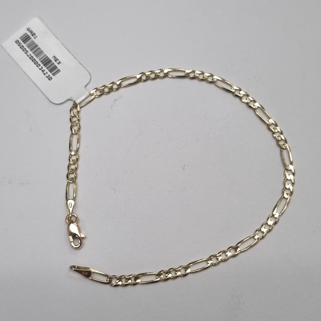 PULSERAS 3X1 ORO 14K 21 CM 3.3 GR (NUEVO)