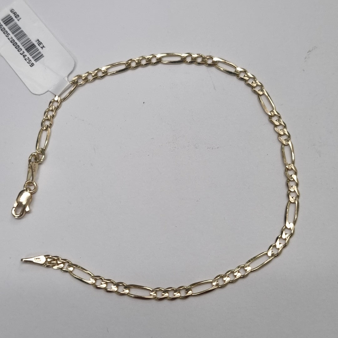 PULSERAS 3X1 ORO 14K 21 CM 3.4 GR (NUEVO)