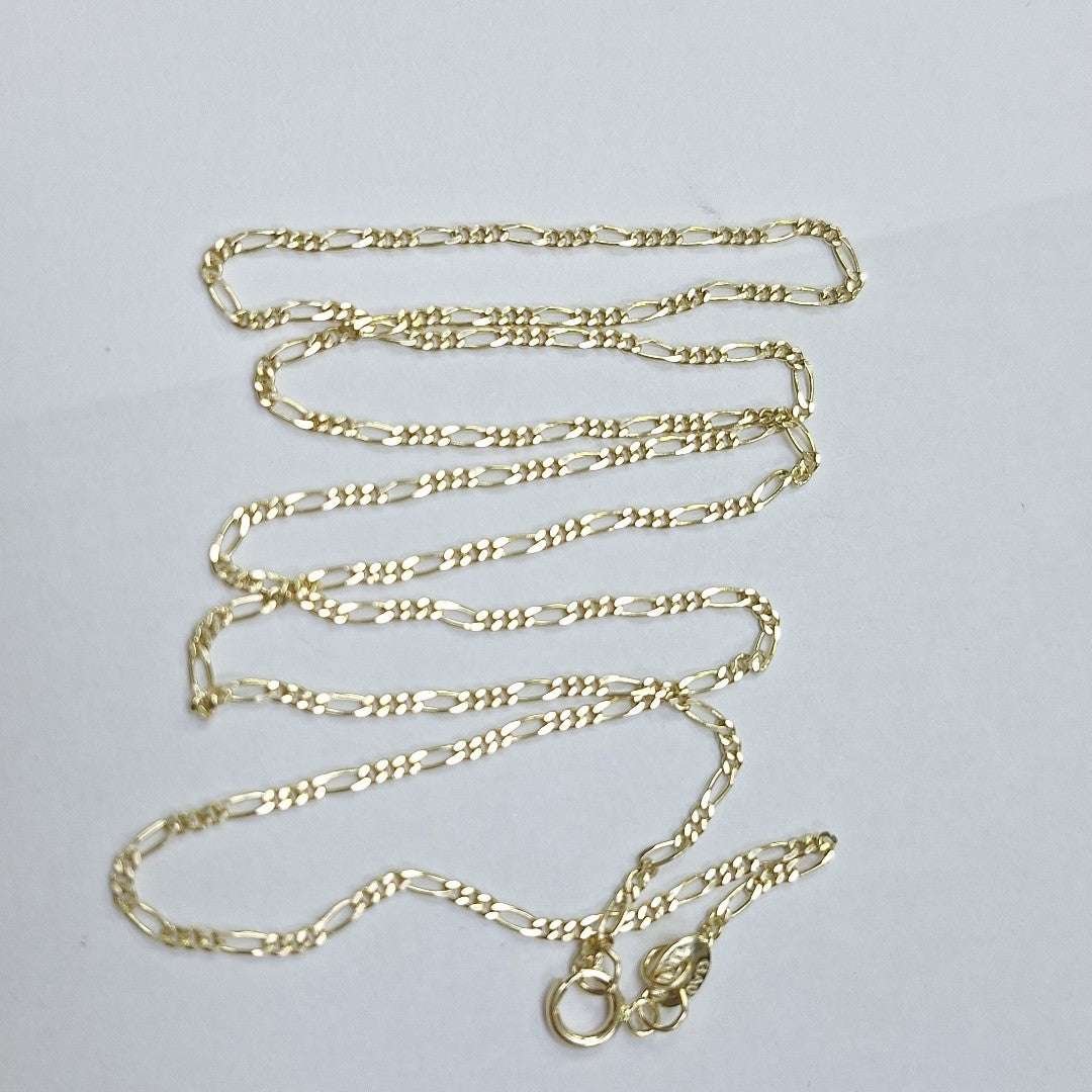 CADENAS TEJIDO 3X1 ORO 14K 55 CM 2.7 GR (NUEVO)