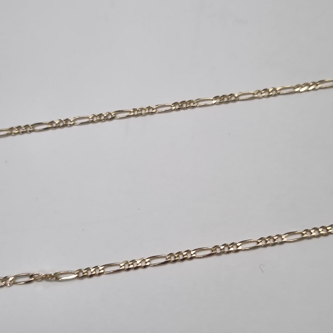 CADENAS TEJIDO 3X1 ORO 10K 50 CM 2.9 GR (NUEVO)