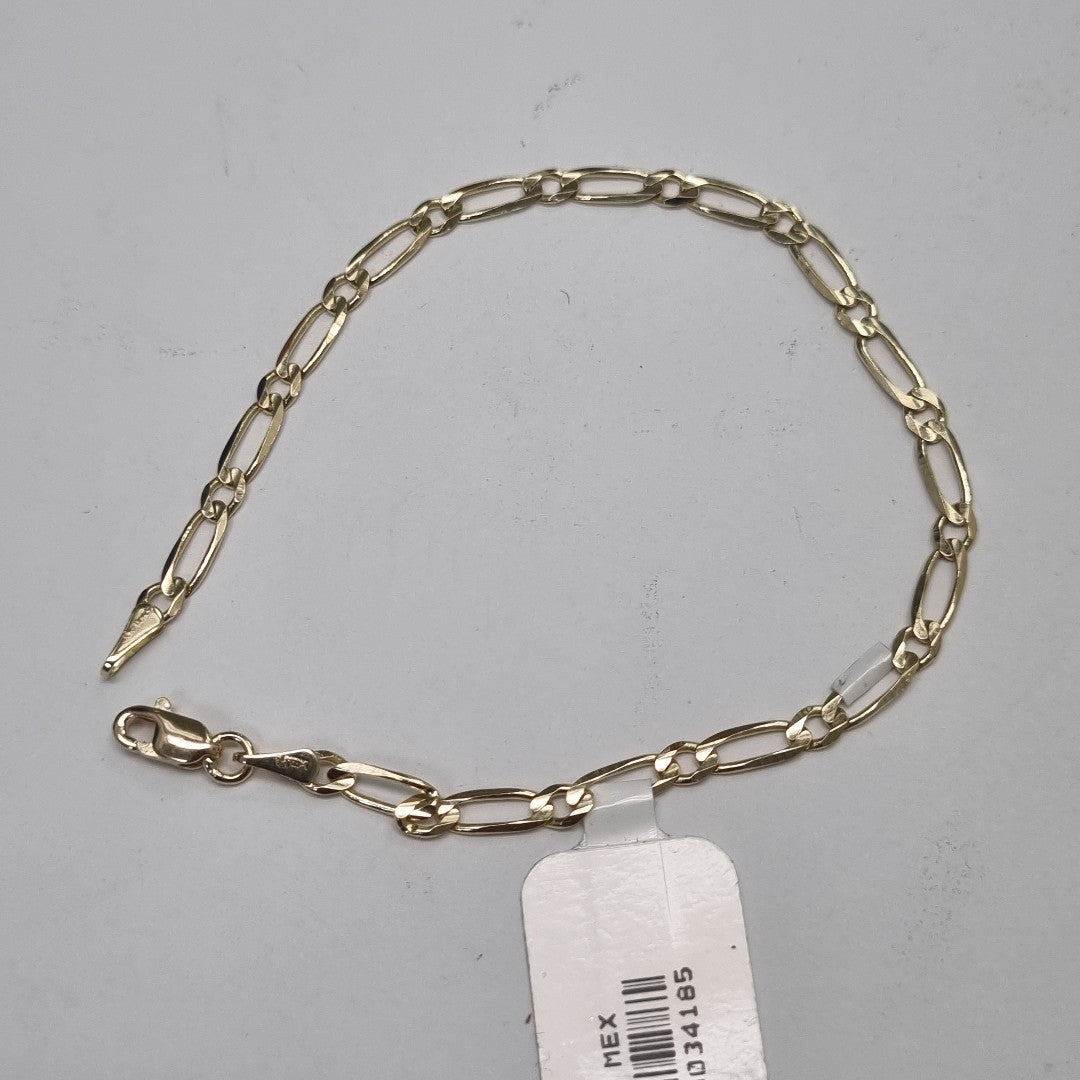 PULSERAS 1X1 ORO 14K 18 CM 2.6 GR (NUEVO)