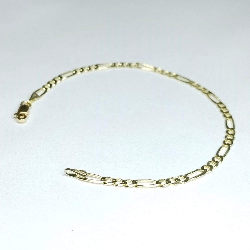 PULSERAS TEJIDO 3X1 ORO 14K 18 CM 2.9 GR (NUEVO)