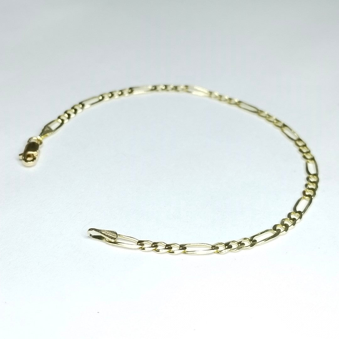 PULSERAS TEJIDO 3X1 ORO 14K 18 CM 2.9 GR (NUEVO)