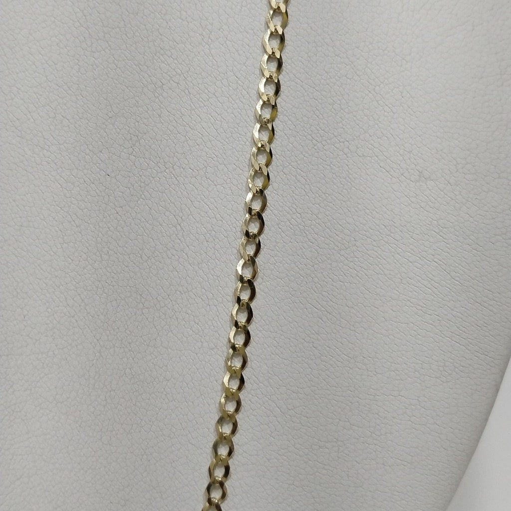 CADENAS TEJIDO BARBADA ORO 14K 60 CM 5.4 GR (NUEVO)