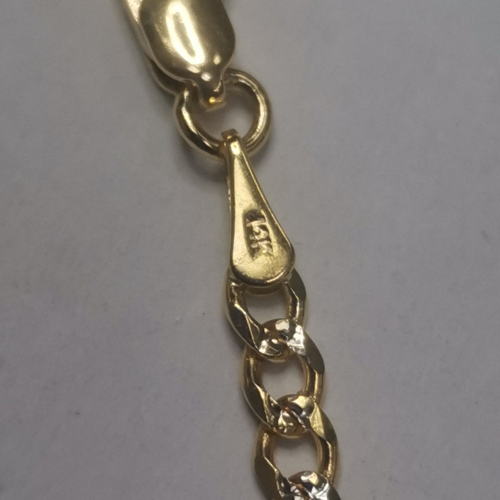CADENAS 3X1 DIAMANTADA ORO 14K 55 CM 8.6 GR (NUEVO)