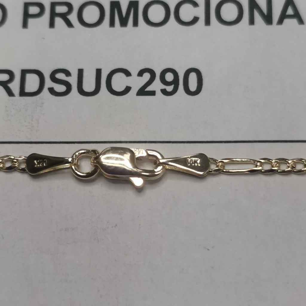 CADENAS 3X1 ORO 14K 55 CM 4 GR (NUEVO)