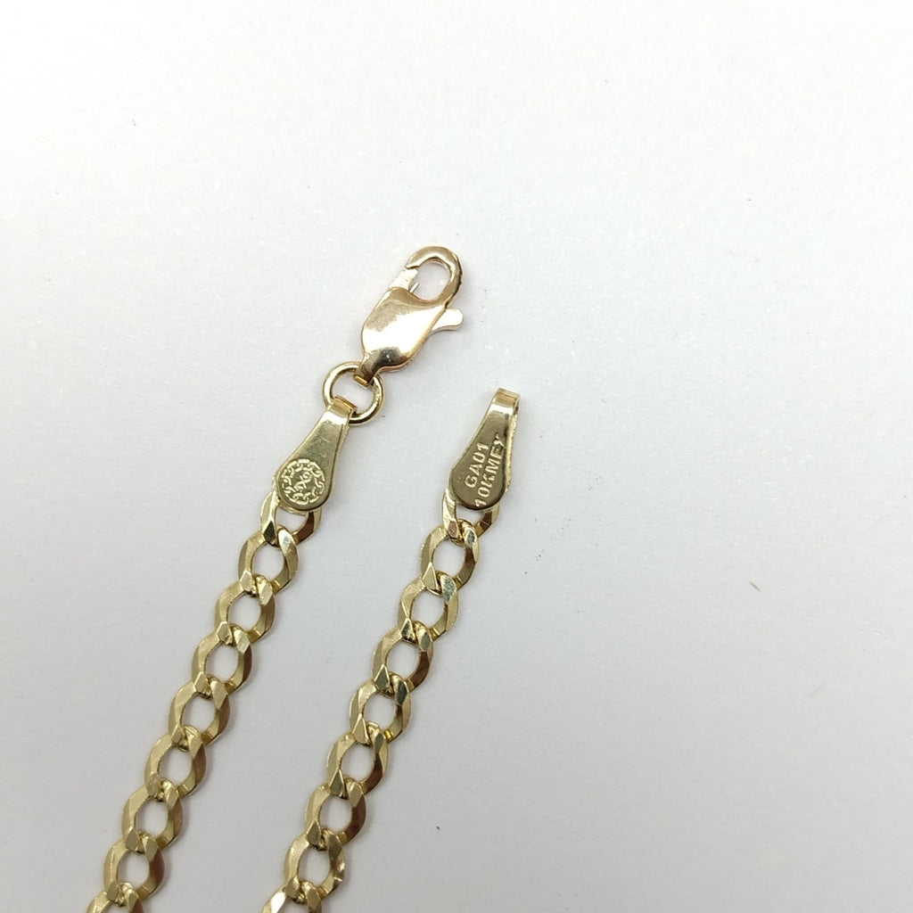 PULSERAS TEJIDO BARBADA ORO 10K 18 CM 3.3 GR (NUEVO)