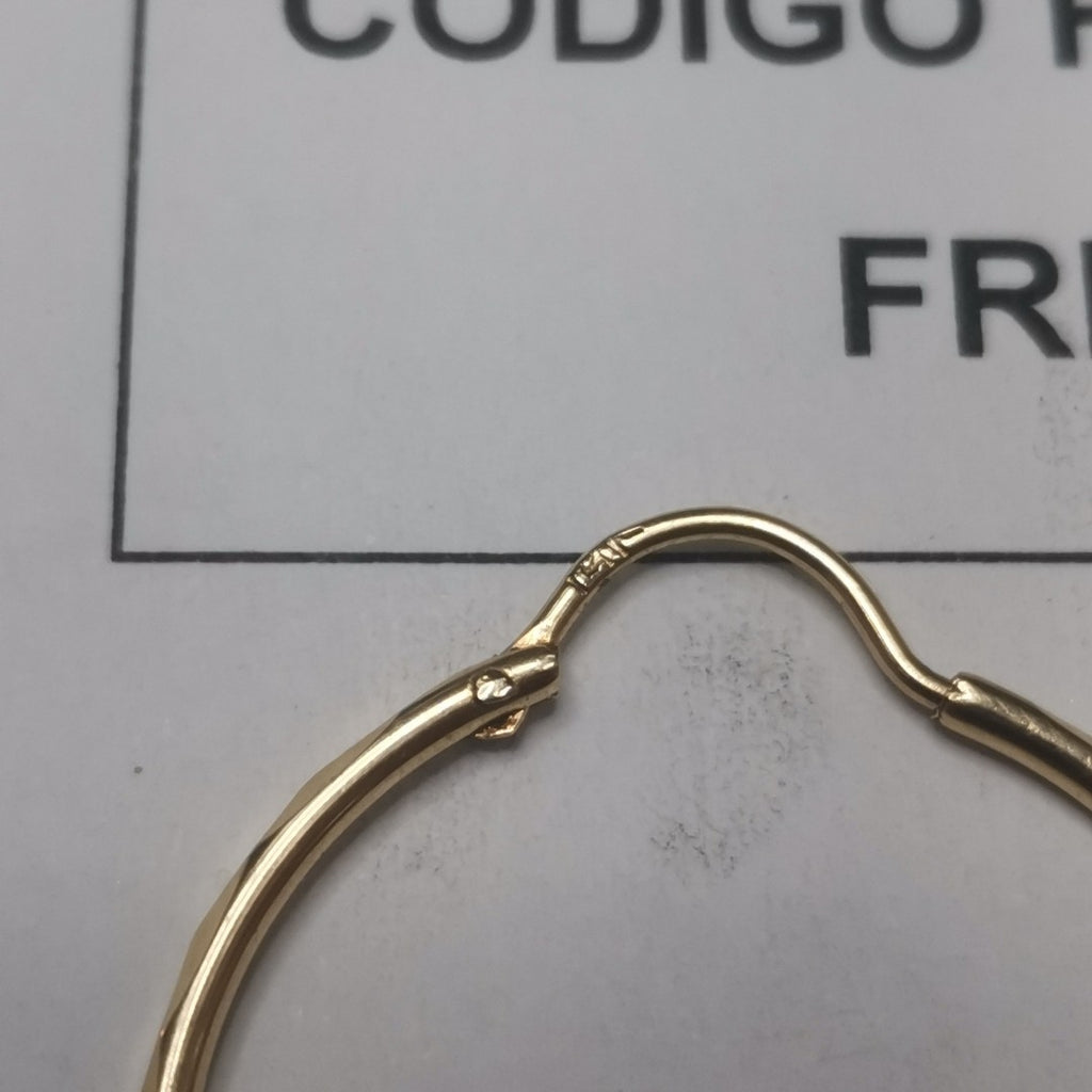 ARRACADAS PAR ORO 14 K 2.1 GRMS (SEMINUEVO)