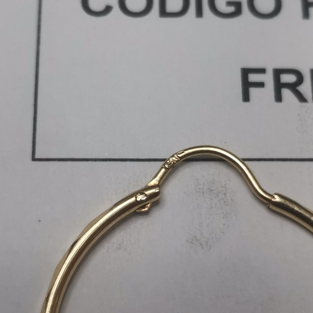 ARRACADAS PAR ORO 14 K 2.1 GRMS (SEMINUEVO)