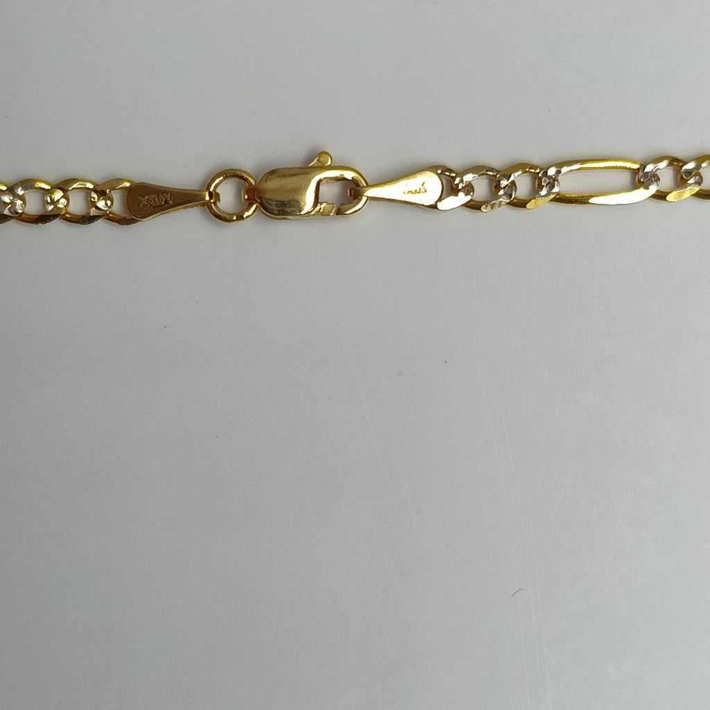 CADENAS 3X1 DIAMANTADA ORO 14K 55 CM 8.5 GR (NUEVO)