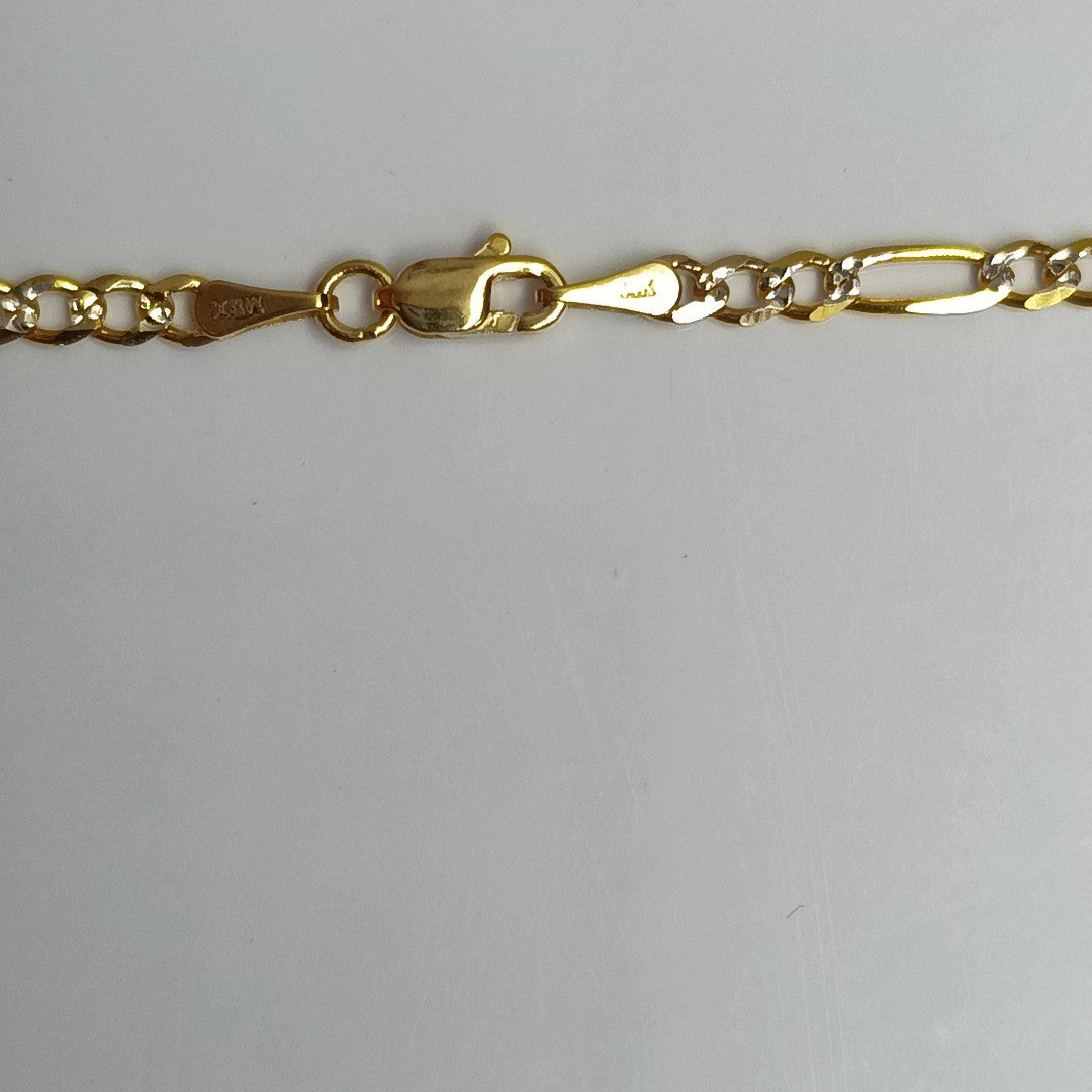 CADENAS 3X1 DIAMANTADA ORO 14K 55 CM 8.5 GR (NUEVO)