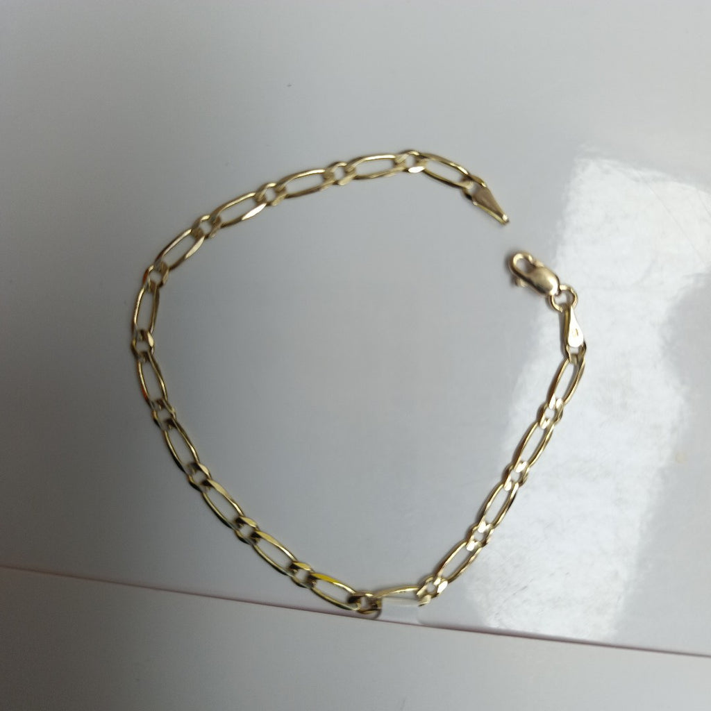 PULSERAS 1X1 ORO 14K 18 CM 2.7 GR (NUEVO)