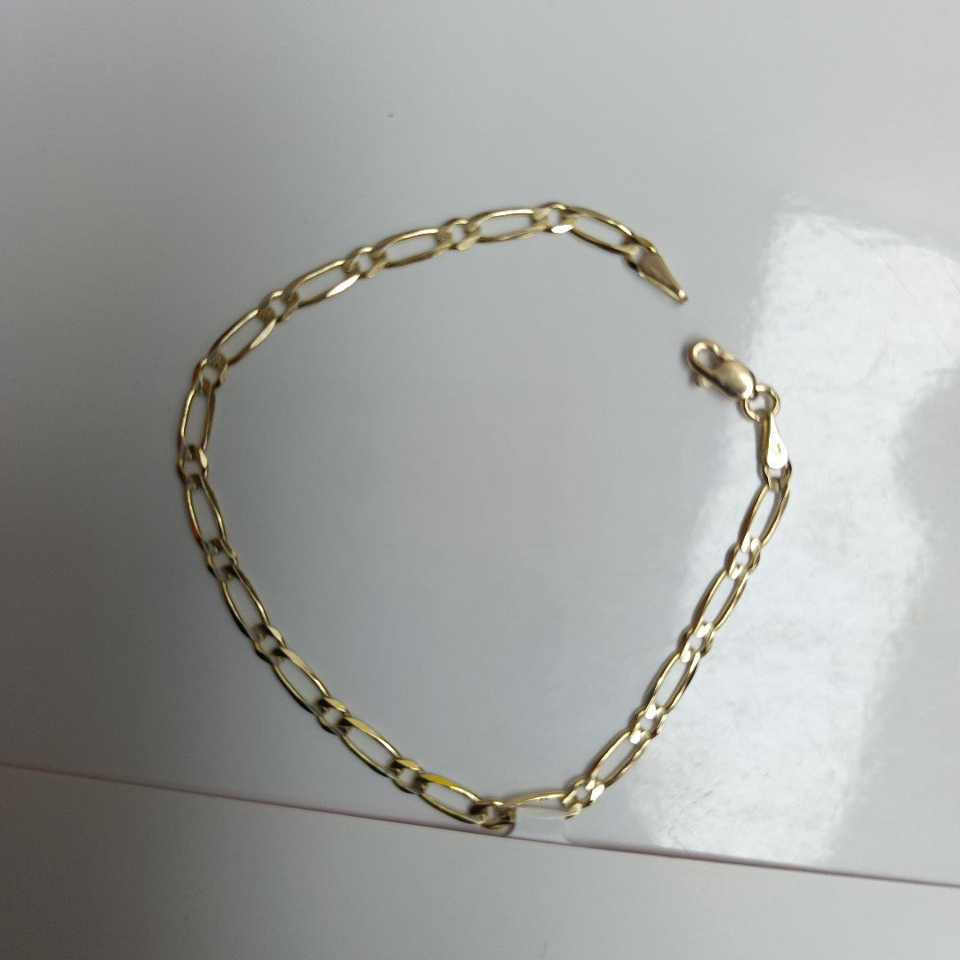 PULSERAS 1X1 ORO 14K 18 CM 2.7 GR (NUEVO)