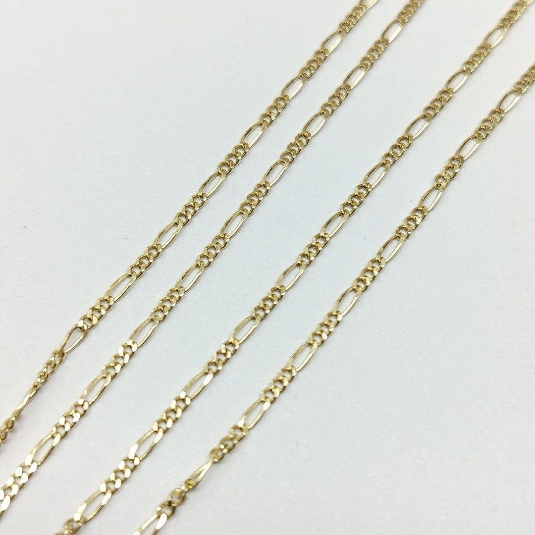 CADENAS TEJIDO 3X1 ORO 14K 55 CM 2.7 GR (NUEVO)