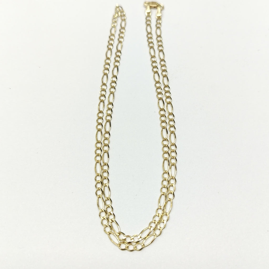 CADENAS TEJIDO 3X1 ORO 10K 50 CM 3.9 GR (NUEVO)