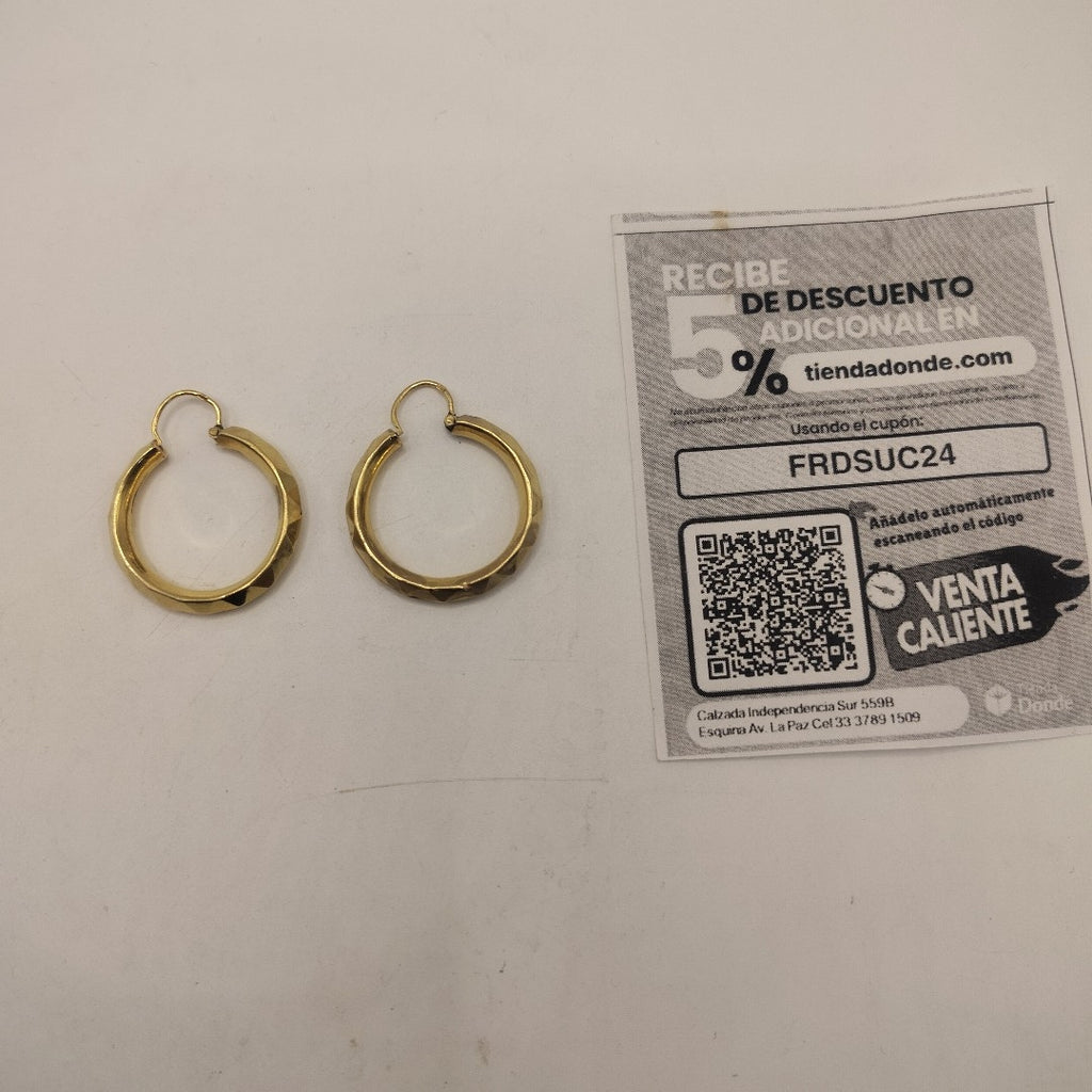 ARRACADAS PAR ORO 14 K 4,50 GRMS (SEMINUEVO)