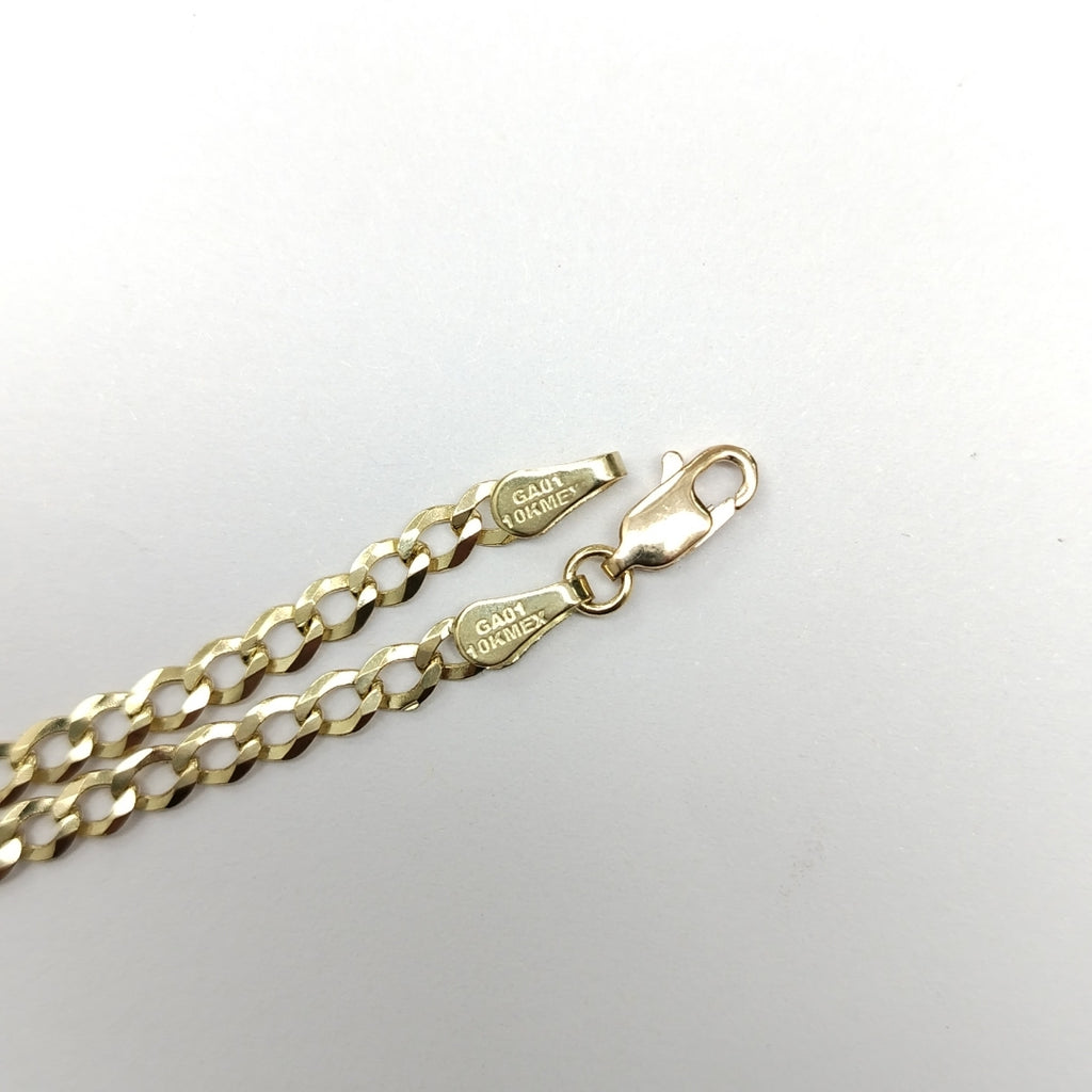 PULSERAS TEJIDO BARBADA ORO 10K 18 CM 3.1 GR (NUEVO)