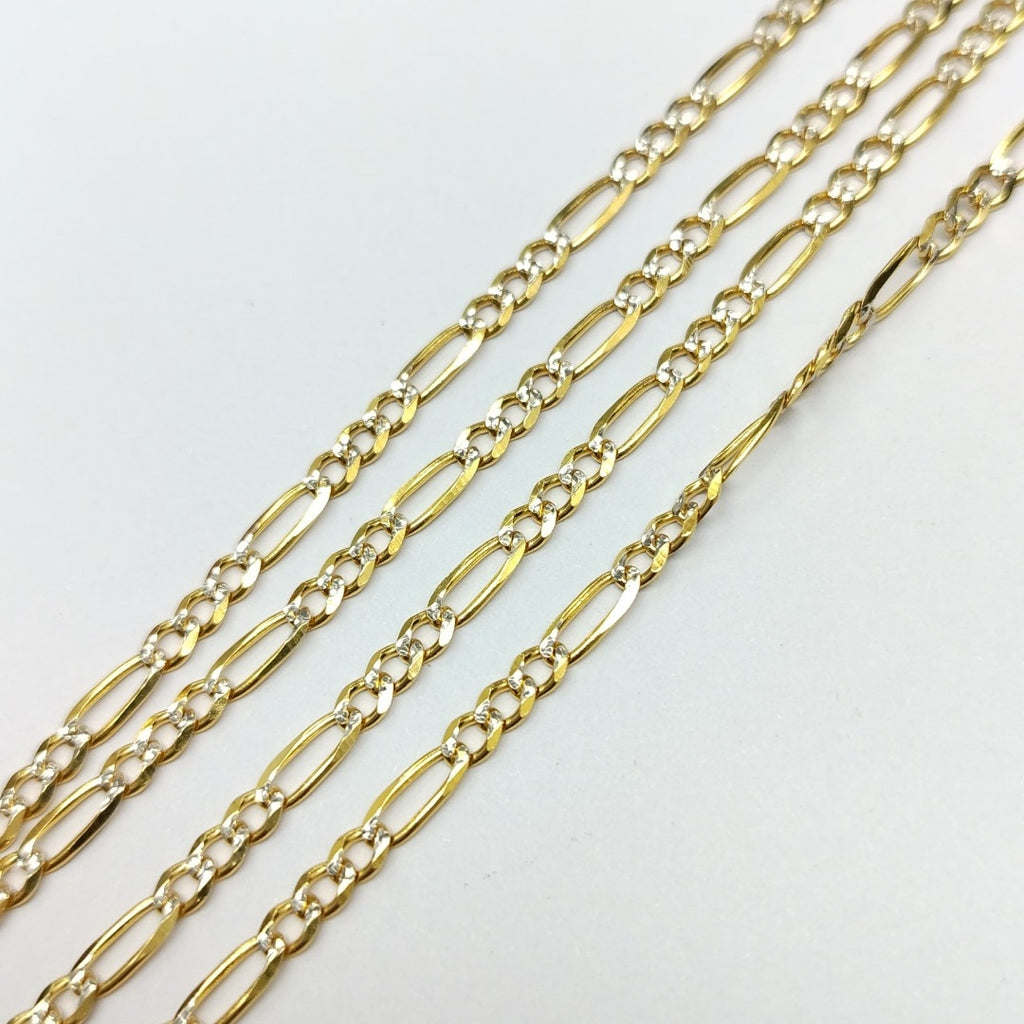 CADENAS 3X1 DIAMANTADA ORO 14K 55 CM 8.6 GR (NUEVO)