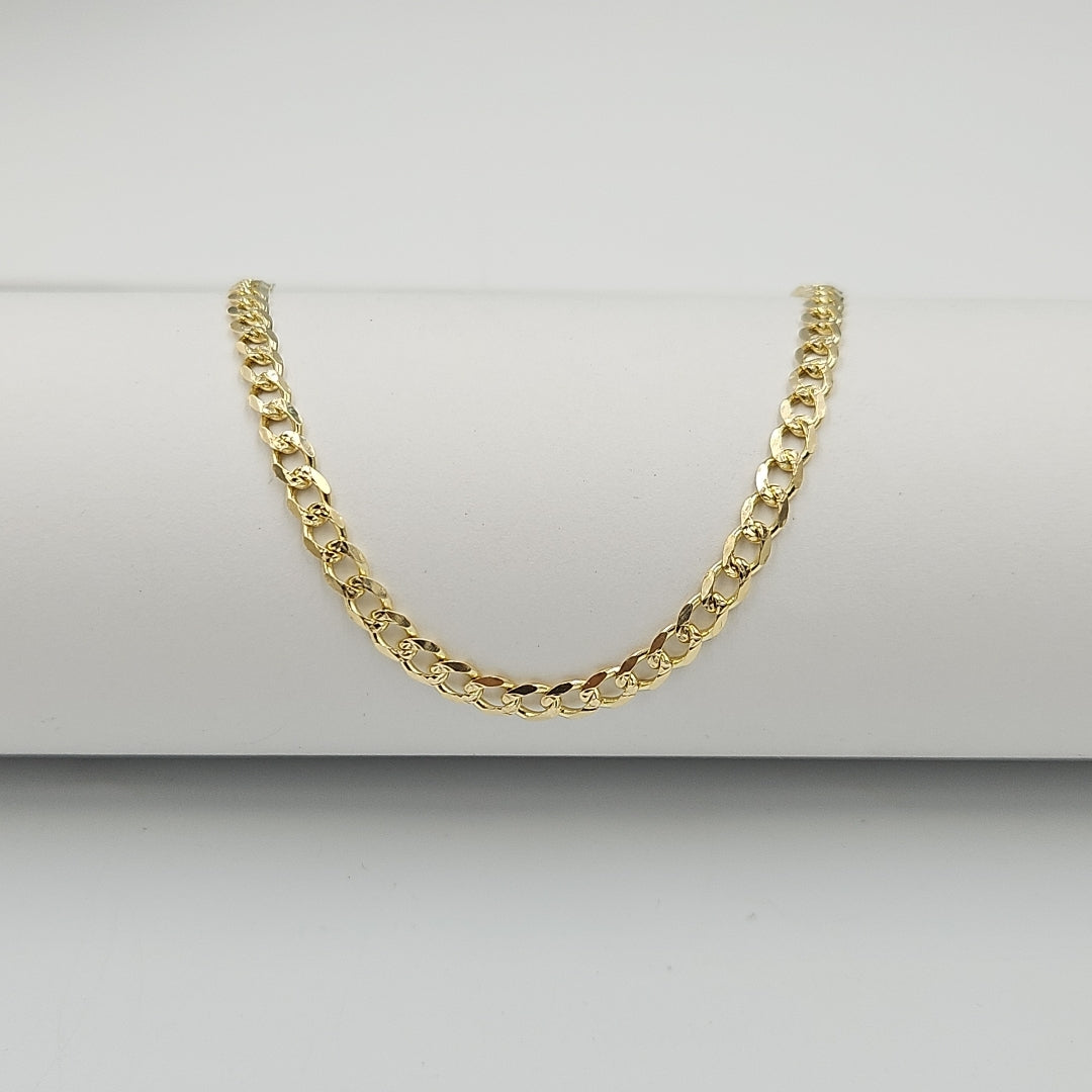PULSERAS BARBADA ORO 14K 18 CM 4.6 GR (NUEVO)