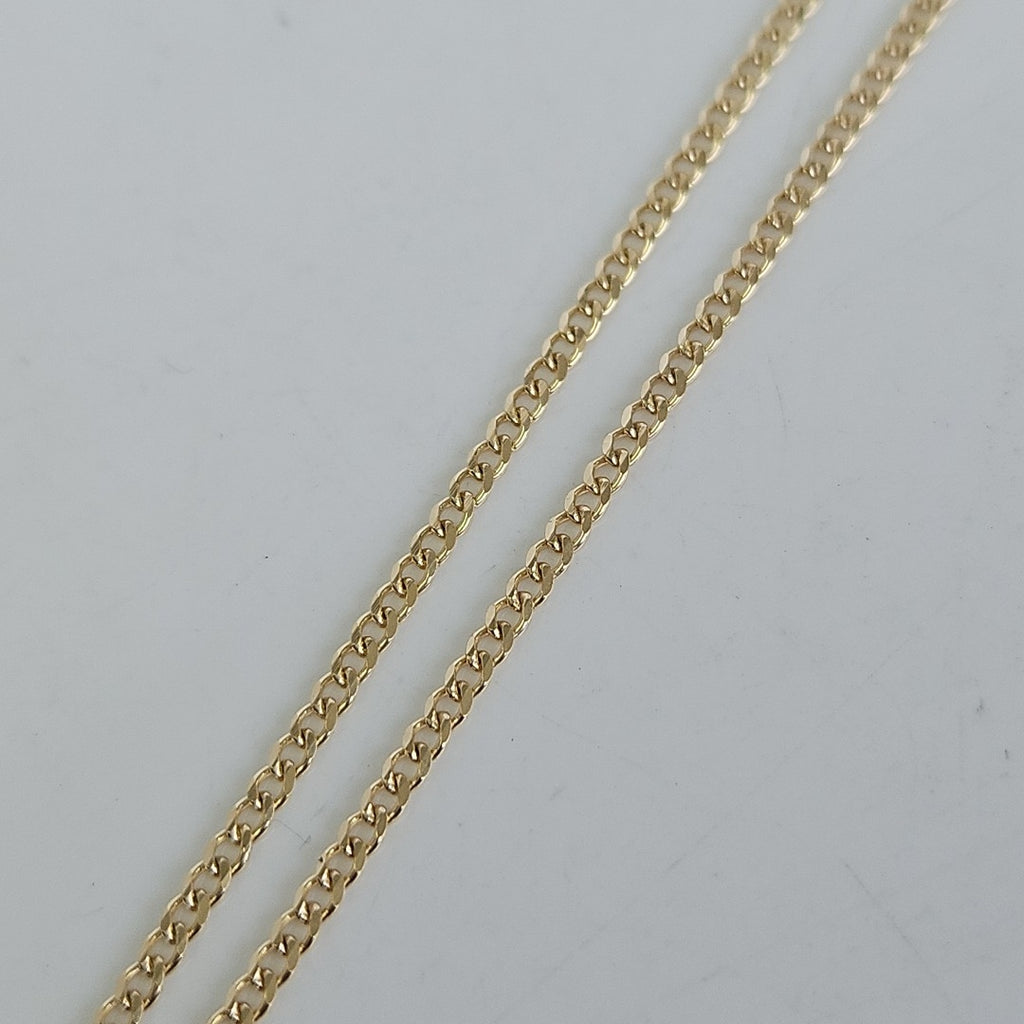 CADENAS TEJIDO BARBADA ORO 10K 50 CM 3.5 GR (NUEVO)
