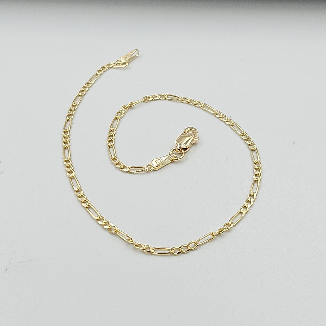 PULSERA 3X1 ORO 14K 21 CM 1.7 GR (NUEVO)