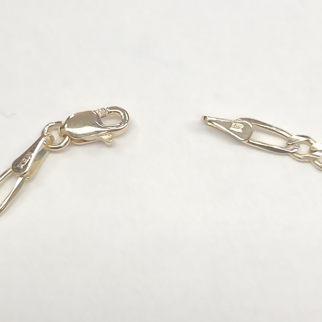 PULSERAS 3X1 ORO 14K 18 CM 2.9 GR (NUEVO)