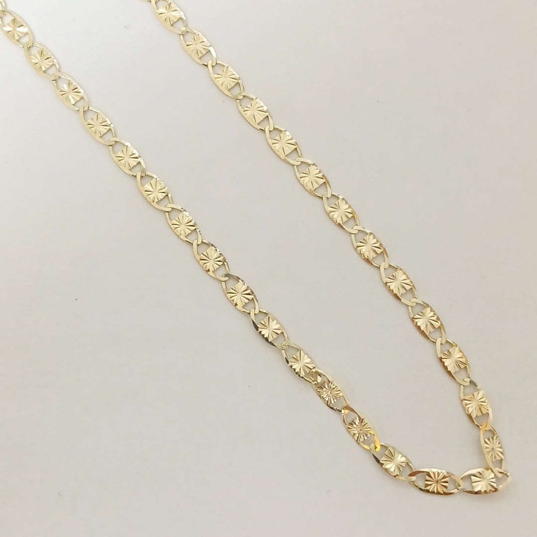 CADENAS TEJIDO GUCHI ORO 14K 55 CM 6.9 GR (NUEVO)