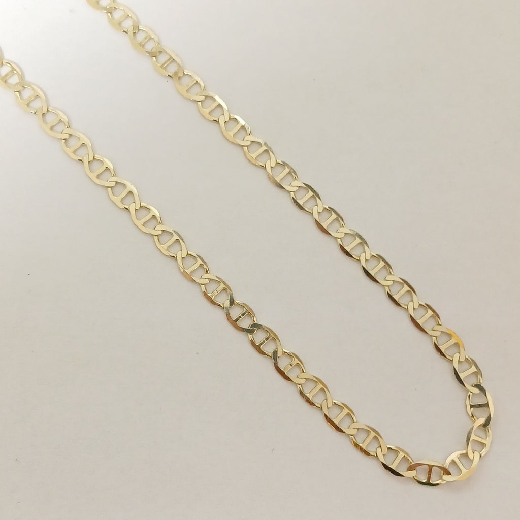 CADENAS TEJIDO MARINERA ORO 14K 55 CM 8 GR (NUEVO)