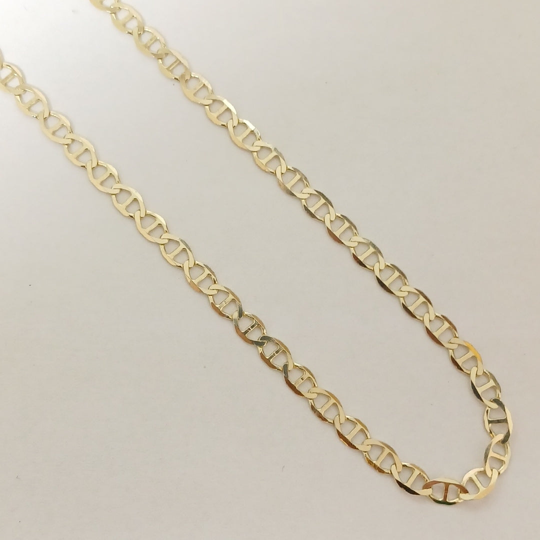 CADENAS TEJIDO MARINERA ORO 14K 55 CM 8 GR (NUEVO)