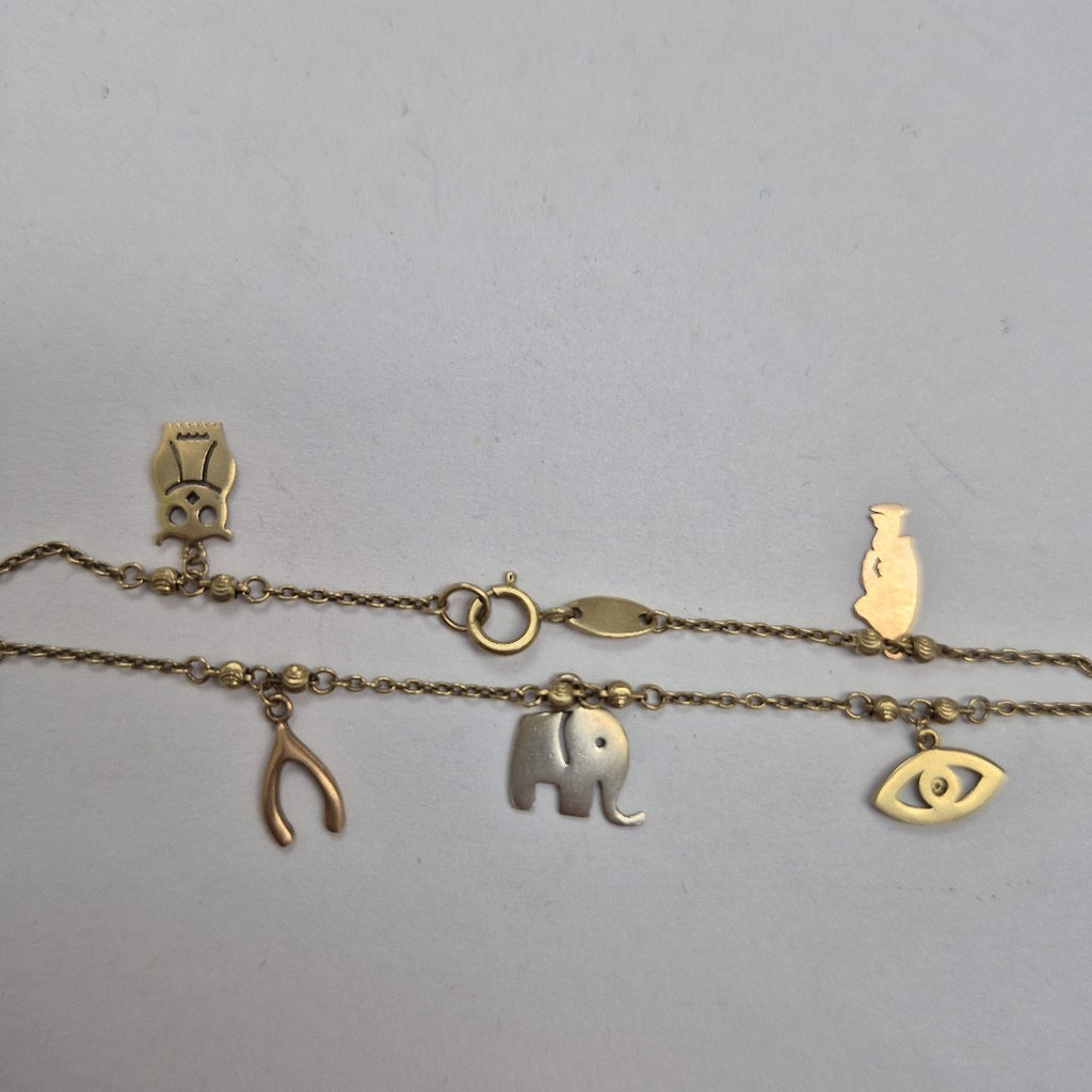 PULSERA ORO COMBINADO 14 K 2.6 GRMS (SEMINUEVO)
