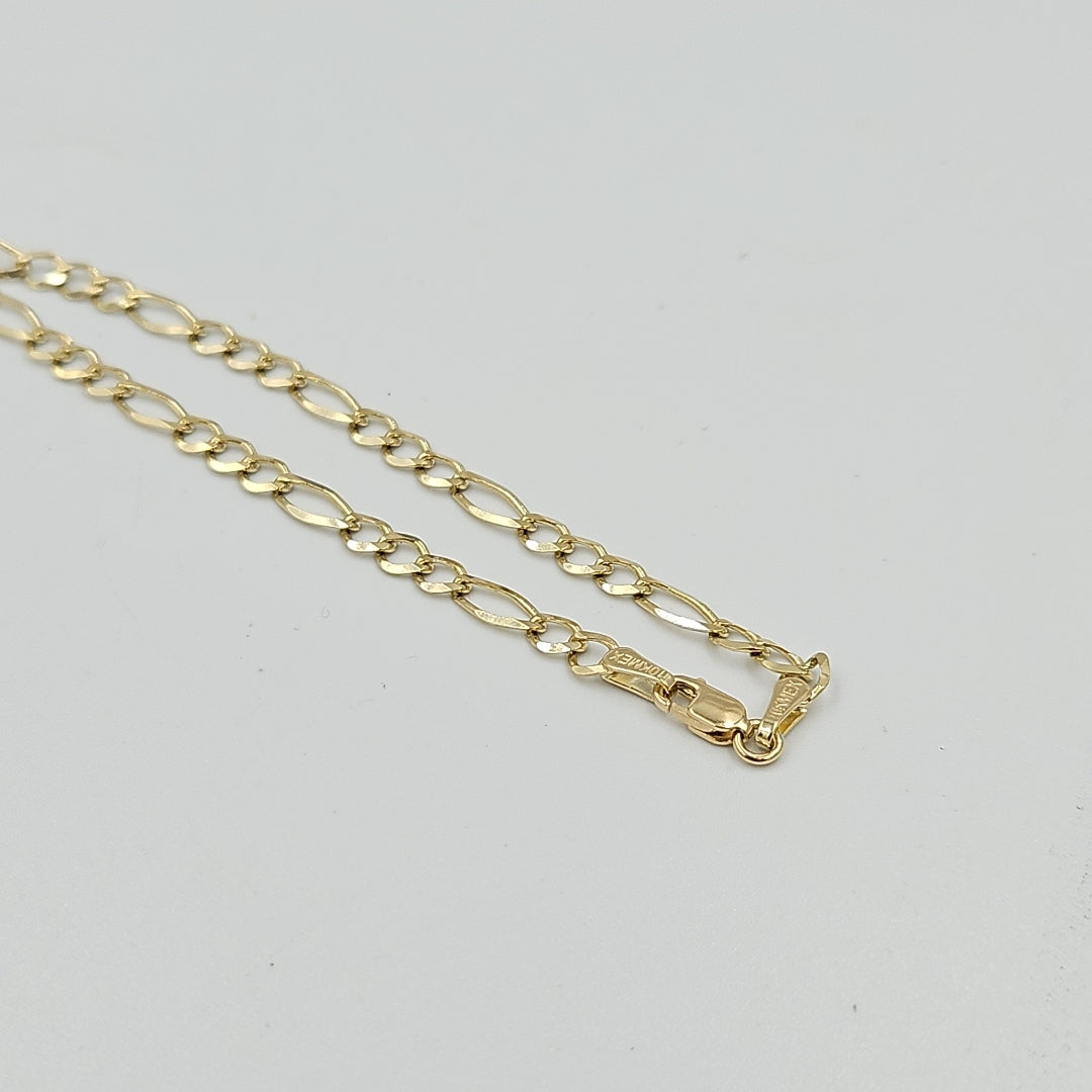 CADENAS TEJIDO 3X1 ORO 10K 55 CM 6.8 GR (NUEVO)