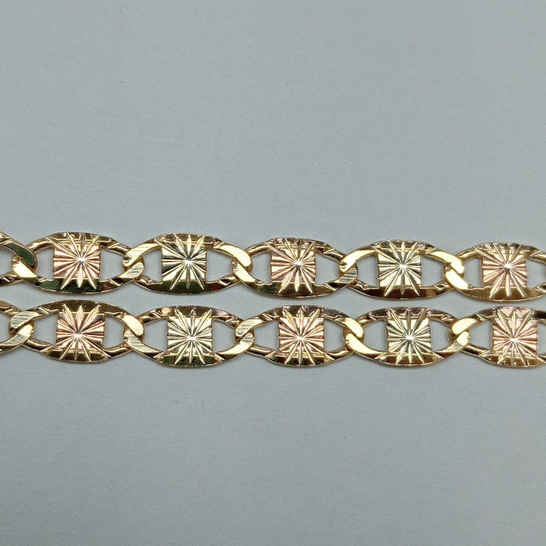 PULSERA TEJIDO GUCHI ORO 14K 18 CM 4.1 GR (NUEVO)