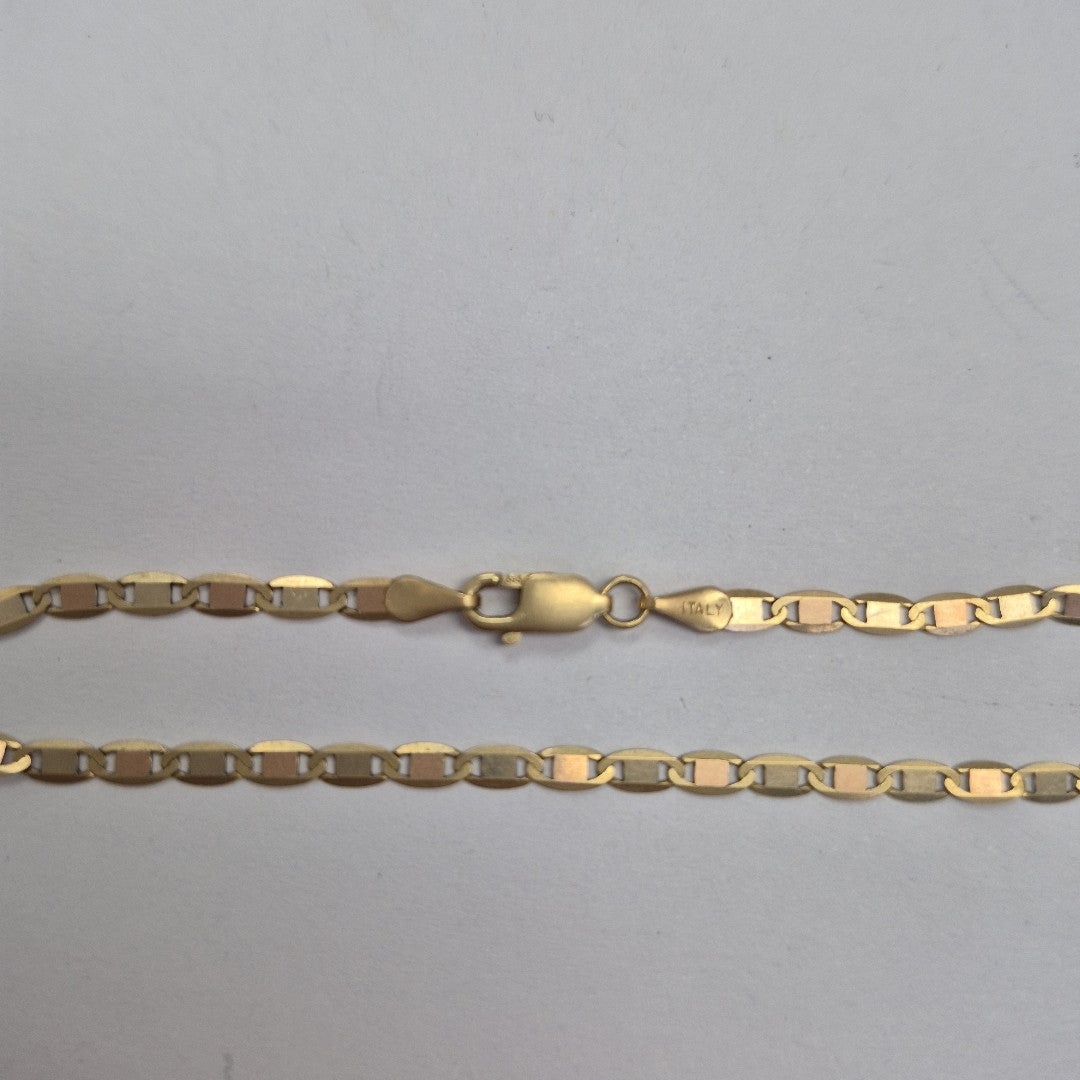 PULSERA ORO COMBINADO 14 K 2.2 GRMS (SEMINUEVO)