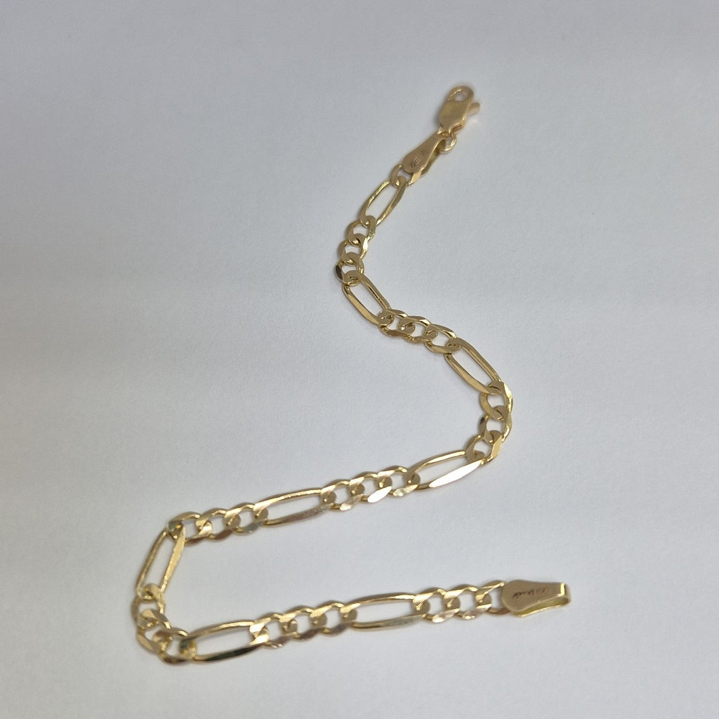 PULSERAS TEJIDO 3X1 ORO 14K 18 CM 4.1 GR (NUEVO)