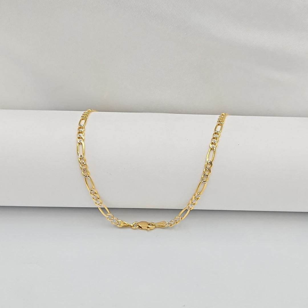 CADENAS 3X1 DIAMANTADA ORO 14K 55 CM 8.4 GR (NUEVO)